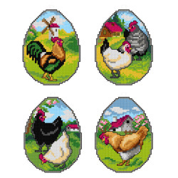 Counted cross stitch kit on the plastic canvas