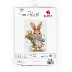 Counted Cross Stitch Kit "The Happy Bunny" 10x14cm SB1410