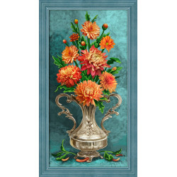 Deimantinio dažymo rinkinys Gėlės 30х60 cm AZ-1633