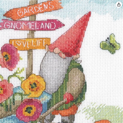 Siuvinėjimo kryželiu rinkinys "Garden Gnome" 25x25 cm D70-35441