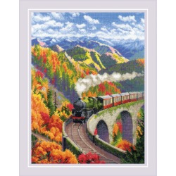 Kreuzstichset „Herbst Express“ 30x40 SR2211