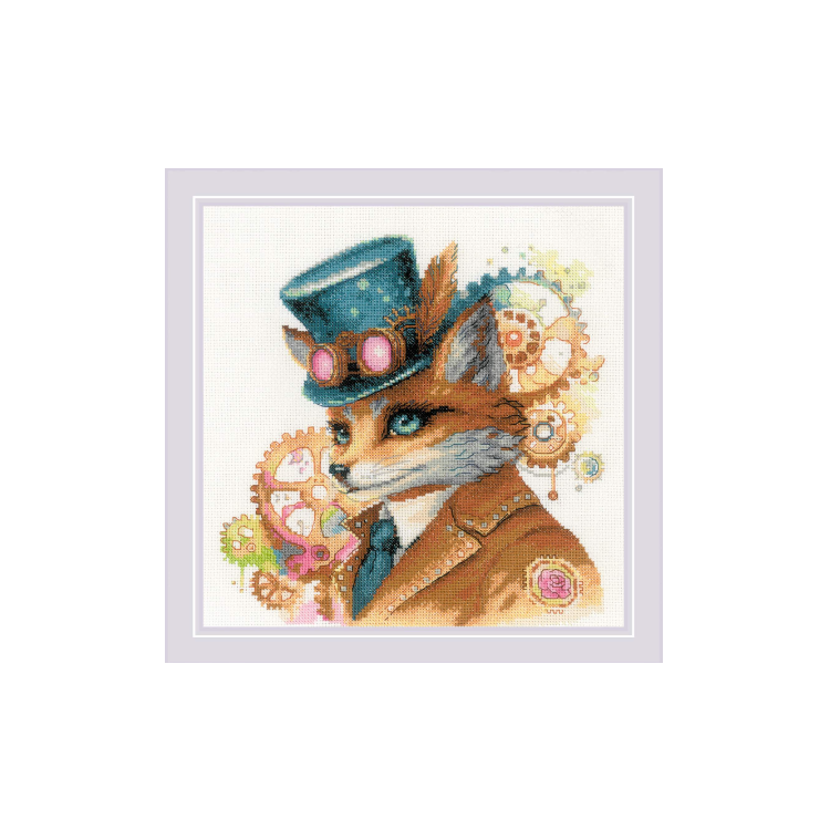 Kreuzstichset „Steampunk Fox“ 20x20 SR2209