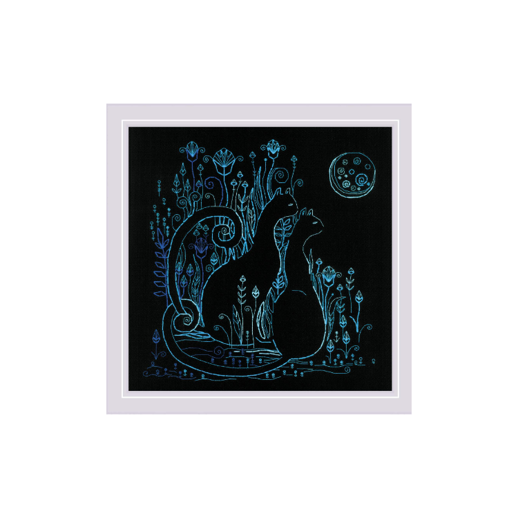 Kreuzstichset „Katzen. Mondlicht“ 30x30 SR2173