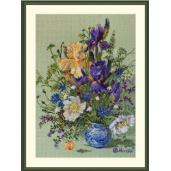 Kreuzstichset „Iris und Wildblumen“ 25x35 SK249