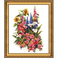 Kreuzstichset „Blumenkonstellation“ 41x29 cm S/LTS018