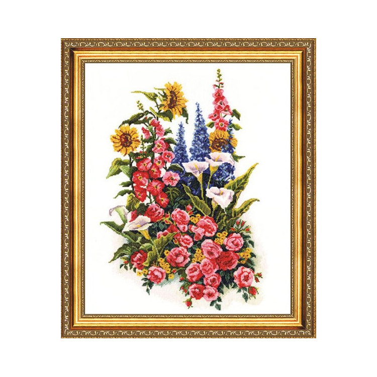 Kreuzstichset „Sternbild Blumen“ 41x29 cm S/LTS018