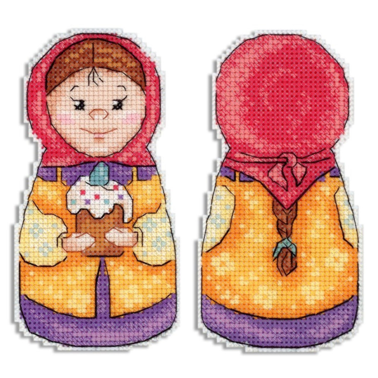 Cross stitch kit "Holiday couple. Girl" SR-933