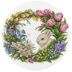 Cross stitch kit PANNA "Spring wreath" PPS-1787