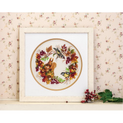 Cross stitch kit PANNA "Autumn wreath" PPS-1615