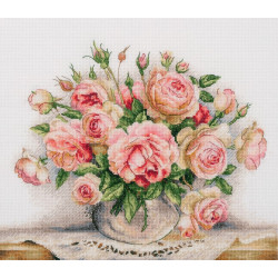 Cross stitch kit PANNA "Bouquet of roses" PC-7294
