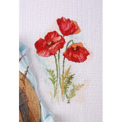 Cross stitch kit PANNA "Watercolor poppies" PC-7230