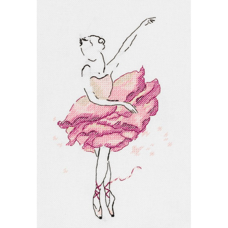 Cross stitch kit PANNA "Ballerina. Rose" PC-7072