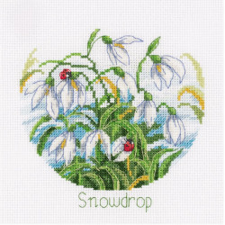 Cross stitch kit KLART "Floral tenderness. Snowdrops" KL8-389
