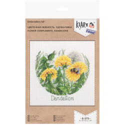Cross stitch kit KLART "Floral tenderness. Dandelions" KL8-373
