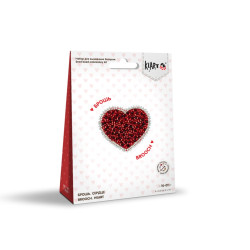 Cross stitch kit KLART "Brooch. Heart" KL10-011