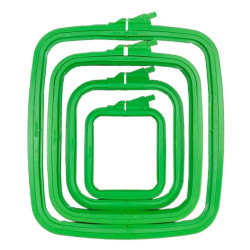 Nurge Quadratische (rechteckige) Kunststoffreifen 9,5*11 cm (grün) 170-11GREEN