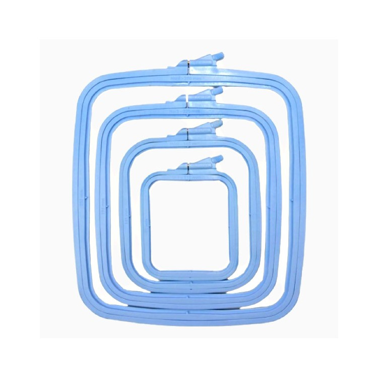 Nurge Square (Rectangular) Plastic Hoops 14.5*16.5 cm (blue) 170-12BL