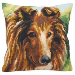 Cushion kit Lassie - Dog 40 x 40 cm CDA5159