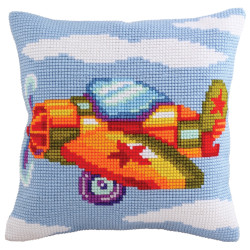 Cushion kit Fly Boy - Airplane 40 x 40 cm CDA5176