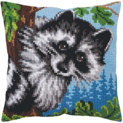 Cushion kit Little raccoon 40 X 40 cm CDA5273