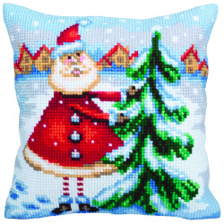 Cushion kit Santa from Lapland 40 X 40 cm CDA5354