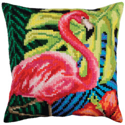 Cushion kit Pink flamingo 40 X 40 cm CDA5361