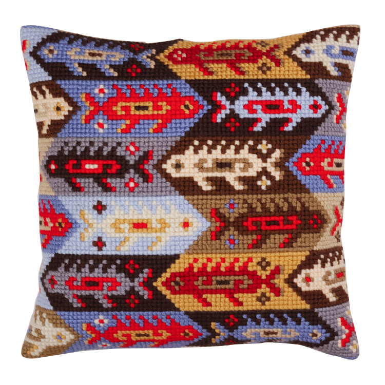 Cushion kit Ornament - fish 40 X 40 cm CDA5366