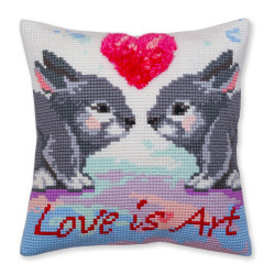 Cushion kit Love is art 40 X 40 cm CDA5379