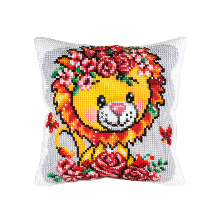 Cushion kit Lion cub 40 X 40 cm CDA5424