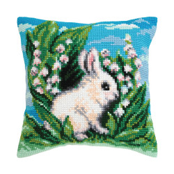 Kissenset Weißes Kaninchen 40 x 40 cm CDA5460