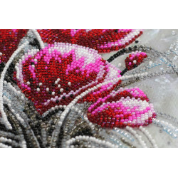 Main Bead Embroidery Kit Red emerald (Flowers) Abris Art AB-854