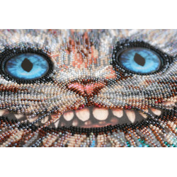 Главная Набор для вышивки бисером Чеширский кот (Фэнтези) Абрис Арт АБ-687