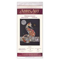 Main Bead Embroidery Kit Cat and moth (Deco Scenes) Abris Art AB-794