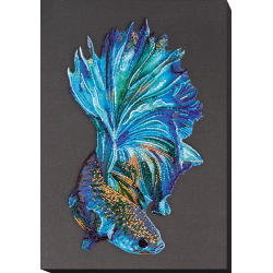 Main Bead Embroidery Kit Blue gold (Animals) Abris Art AB-746