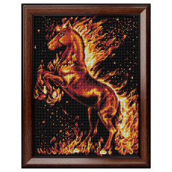 Огненная лошадь 30*40 см AZ-1850