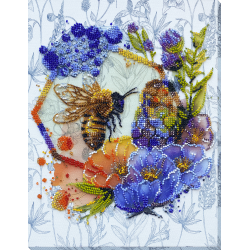 Pagrindinis karoliukų siuvinėjimo rinkinys Gėlių medus (Deco scenos) Abris Art AB-906
