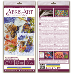Основной набор для вышивки бисером Flower honey (Deco Scenes) Abris Art AAB-906