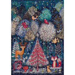 Cross-stitch kits In the winter forest one day (Winter tale) Abris Art AH-153