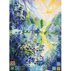 Набор для вышивания Рассвет над рекой (Пейзажи) Абрис Арт АН-152
