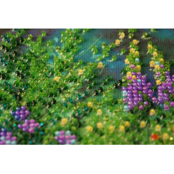 Mini Bead embroidery kit Wild field 15x15 cm AM-172