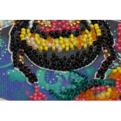 Mini Bead embroidery kit Sweetly 15x15 cm AM-225