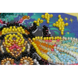 Mini Bead embroidery kit Sweetly 15x15 cm AM-225