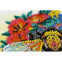 Mini Bead embroidery kit Sweetly 15x15 cm AM-225