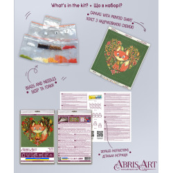 Главная Набор для вышивания бисером Рыжая лиса (Животные) Абрис Арт АМ-243