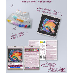 Main Bead Embroidery Kit Variegated Abris Art AM-245