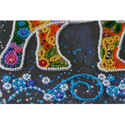 Mid-sized bead embroidery kit Indian elephant (Animals) Abris Art AMB-046