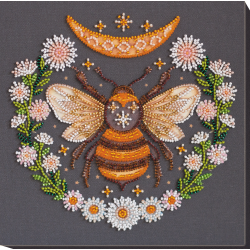 Mid-sized bead embroidery kit Honey dream (Deco Scenes) 20x20 cm AMB-066