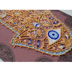 Main Bead Embroidery Kit Golden Hamsa (Deco Scenes) Abris Art AMB-096