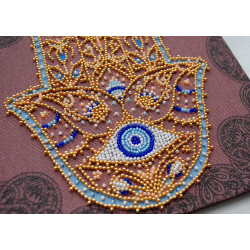 Main Bead Embroidery Kit Golden Hamsa (Deco Scenes) Abris Art AMB-096