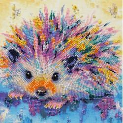 Main Bead Embroidery Kit Hedgehog (Deco Scenes) 20x20 cm AMB-101